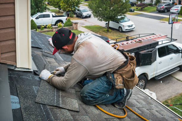 Professional Roof Leak Repair technician working in Lincroft, NJ
